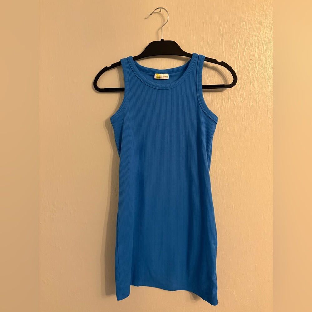 Blue girls halter dress